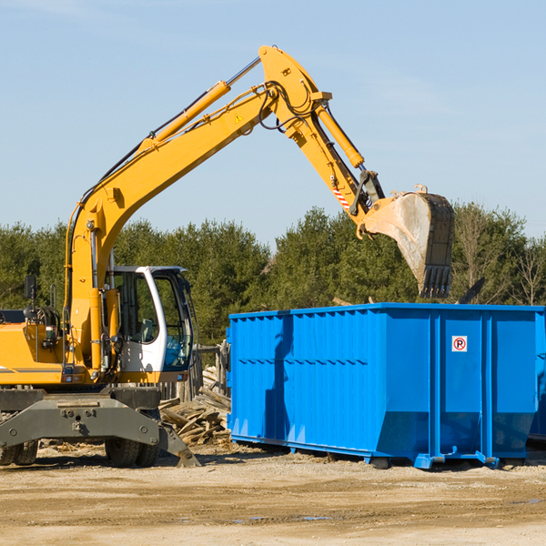 can i choose the location where the residential dumpster will be placed in Warren